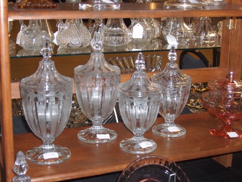 Candy Jars in various sizes....many collect the set.